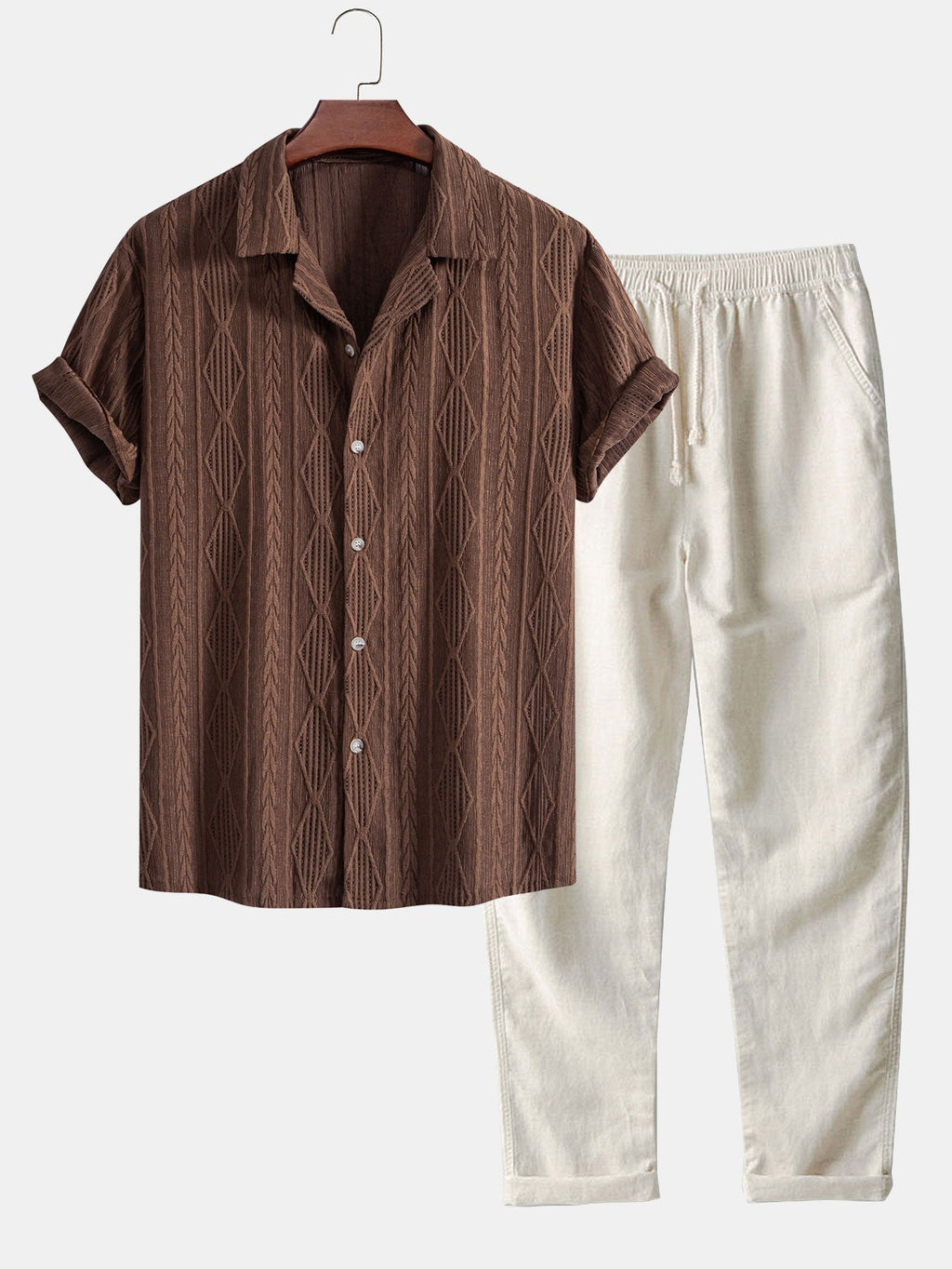 Ensemble homme boutonnée