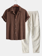 Ensemble homme boutonnée