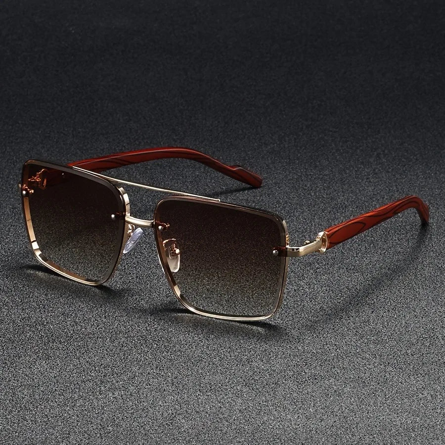 Lunettes de soleil homme géométriques