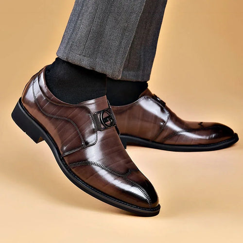 Chaussures homme à lacets bout allongé - vue 2