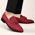 Mocassins homme à plateau frangé