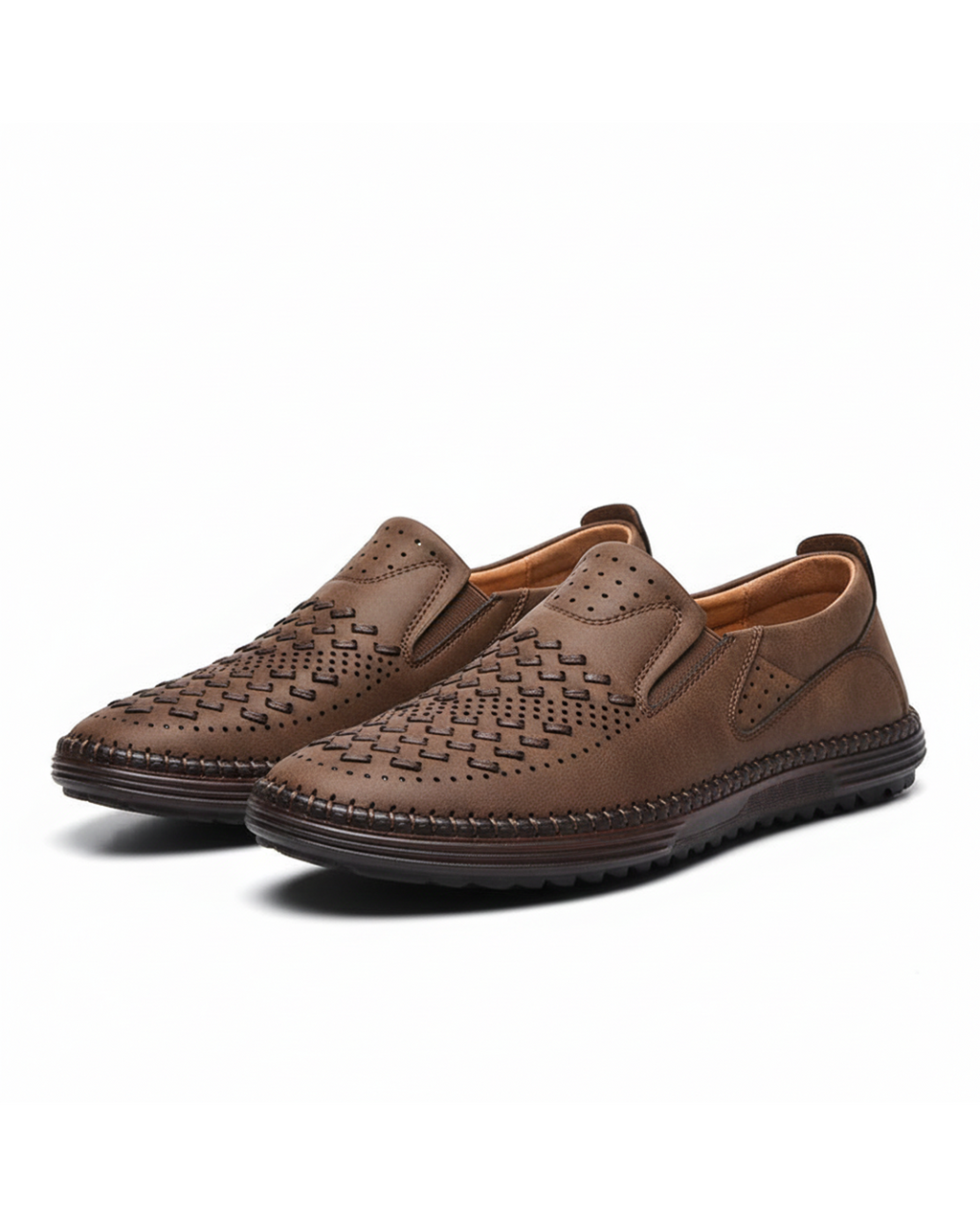 Mocassins homme ajourés