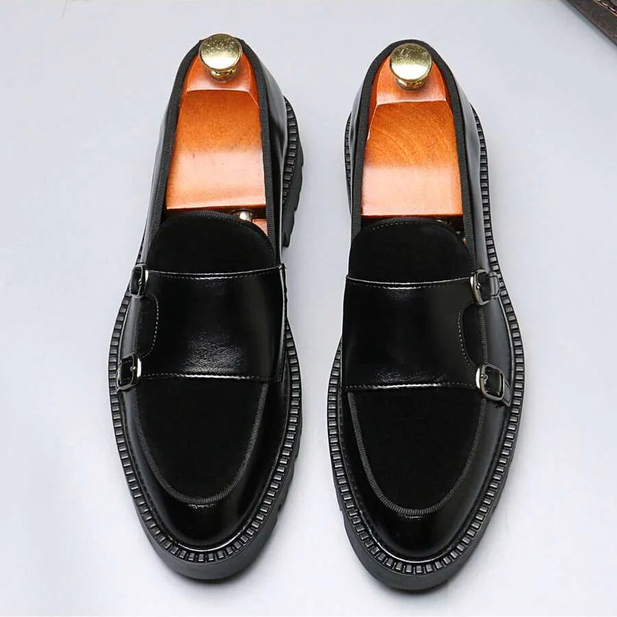 Mocassins homme à double boucle