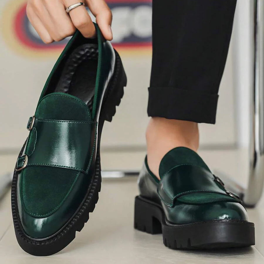Mocassins homme à double boucle