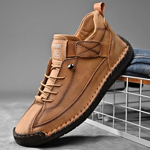 Chaussures homme à lacets bande élastique