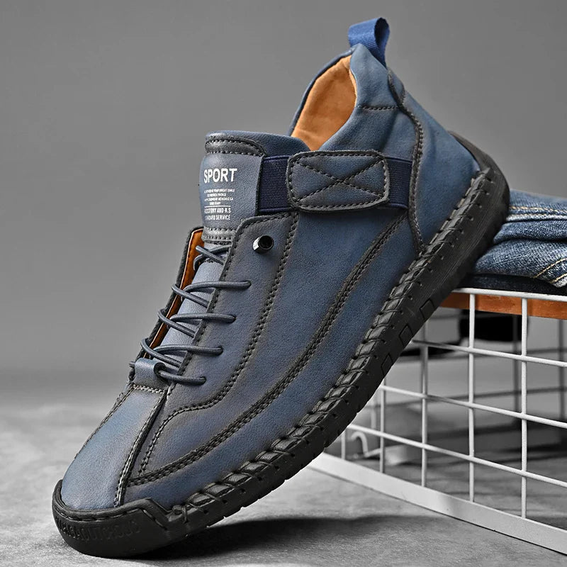 Chaussures homme à lacets bande élastique