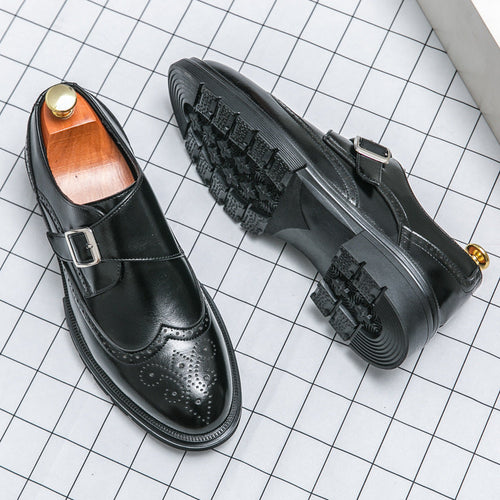 Chaussures homme à bride perforées - vue 2