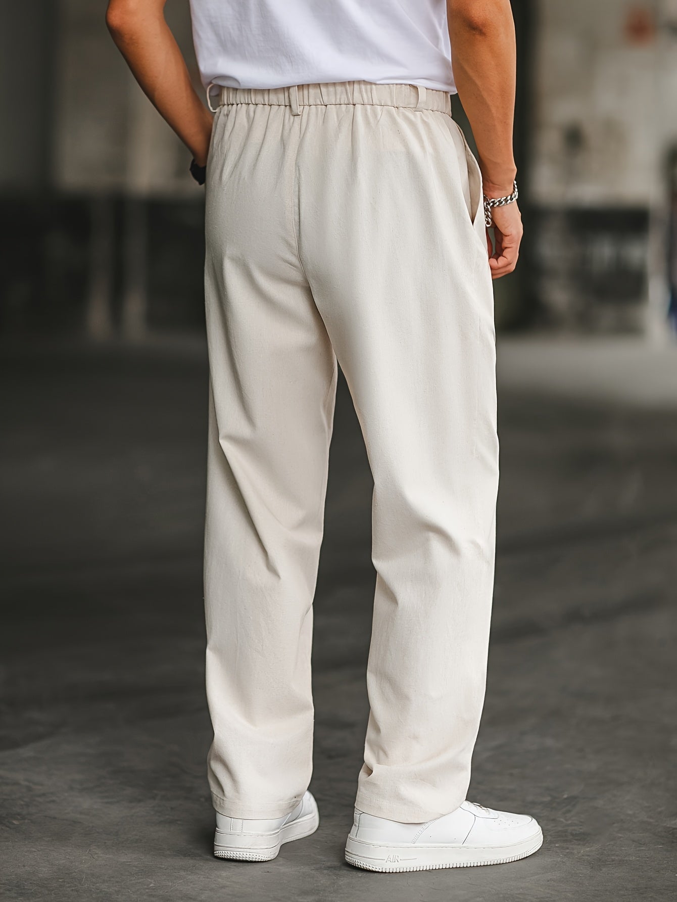 Pantalon homme taille boutonnée