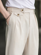 Pantalon homme taille boutonnée