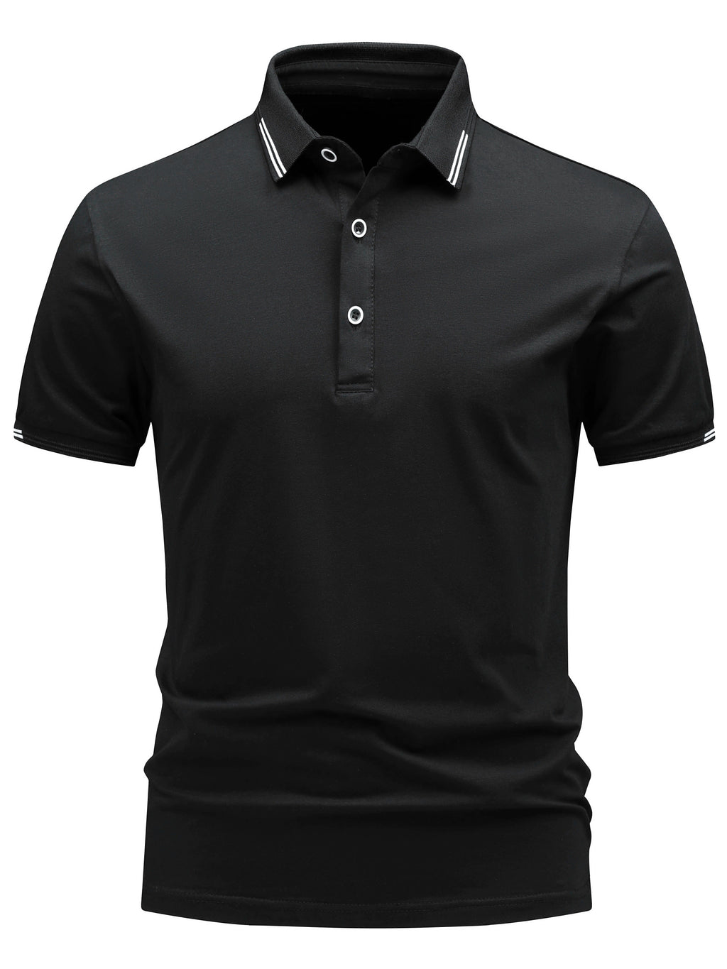 Polo homme col boutonné
