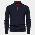 Pull homme col montant zippé