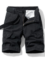 Short cargo homme ceinture intégrée