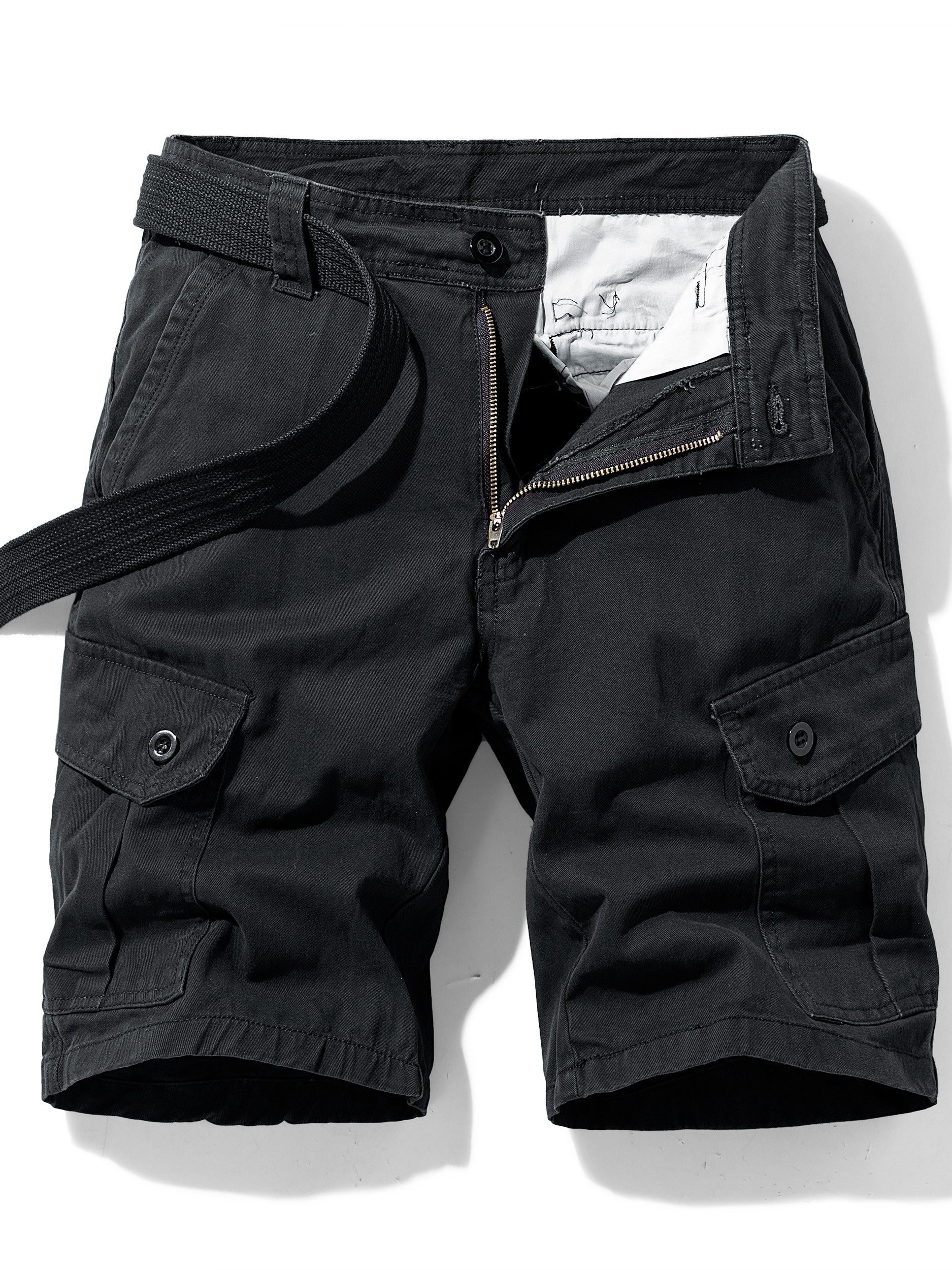 Short cargo homme ceinture intégrée