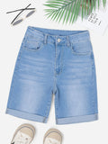 Short en jean homme taille haute