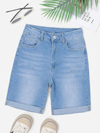 Short en jean homme taille haute