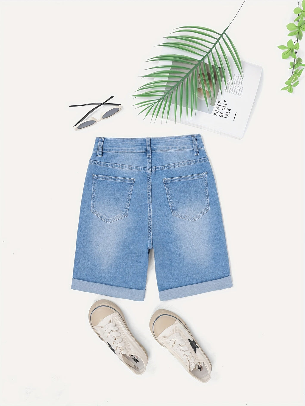 Short en jean homme taille haute
