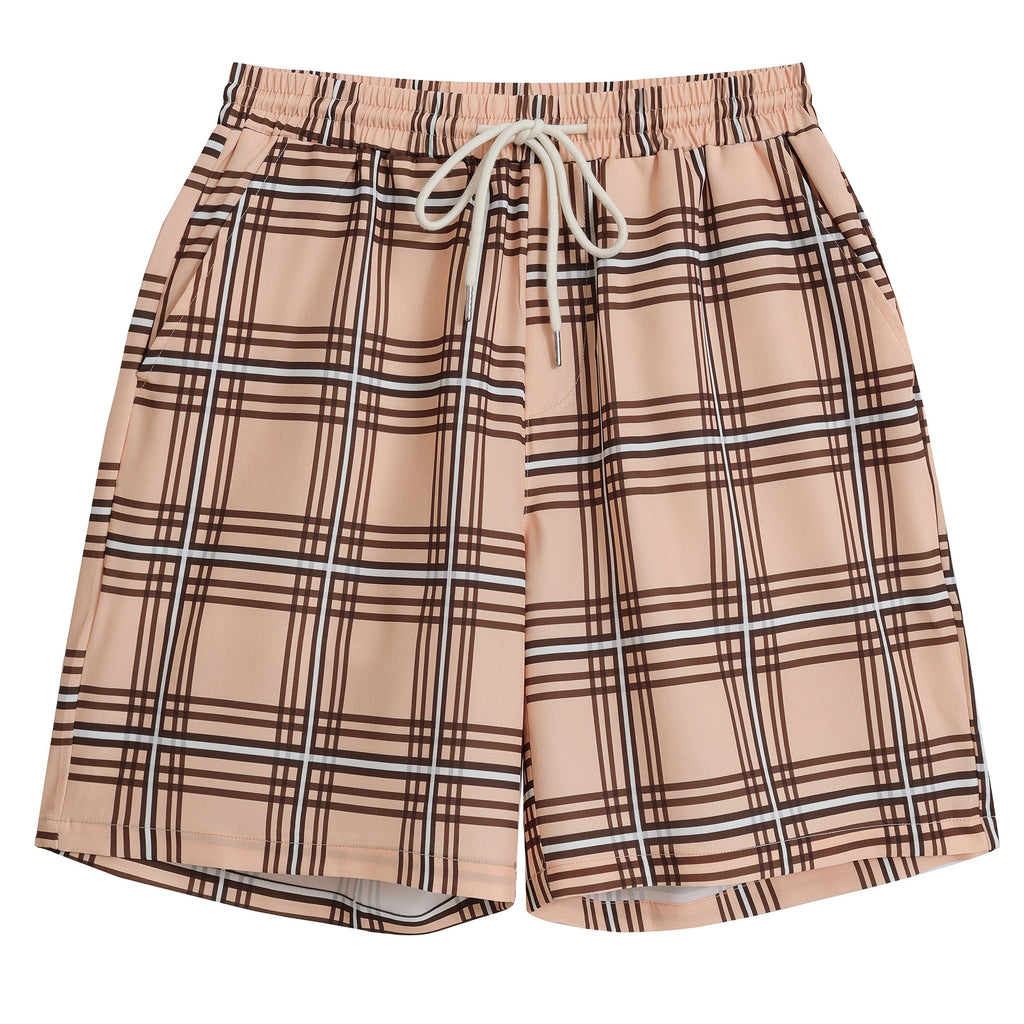 Short homme à carreaux