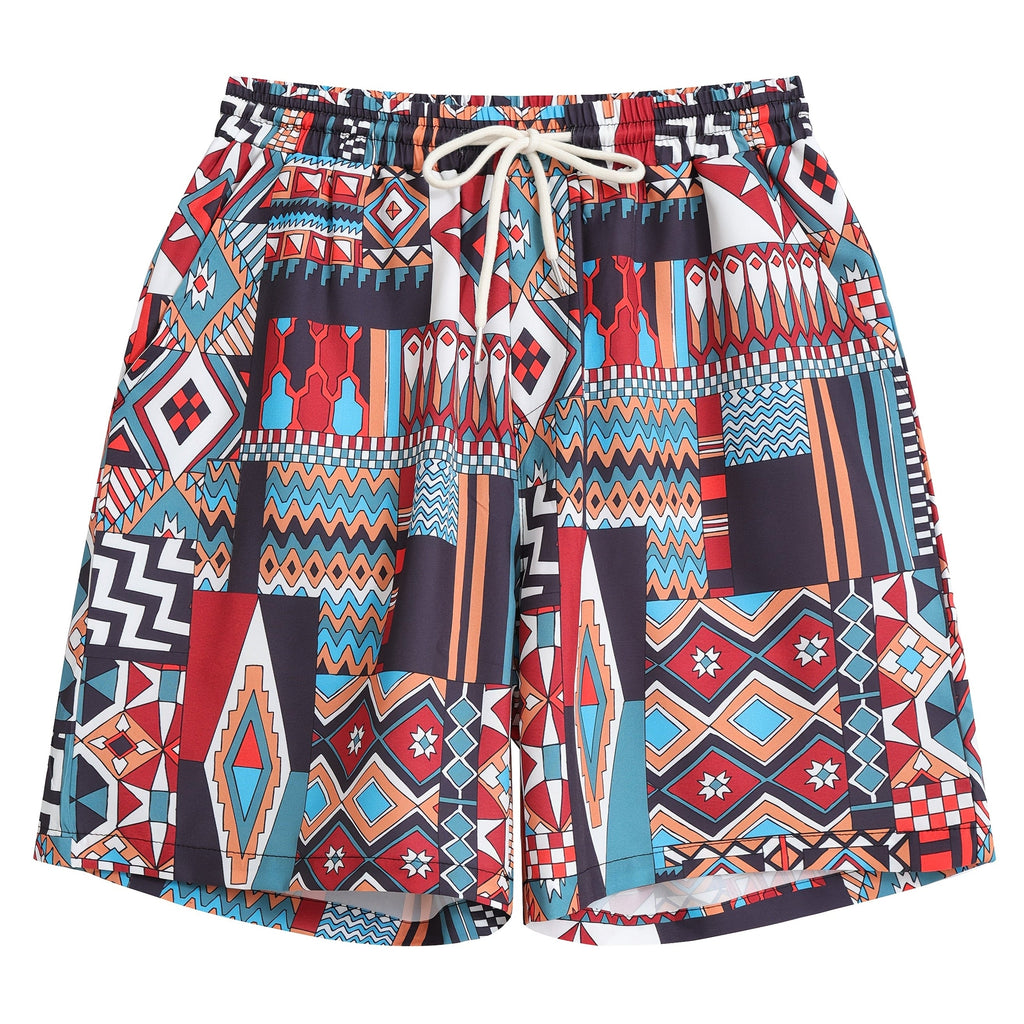 Short homme à carreaux