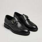 Chaussures homme à boucle perforées